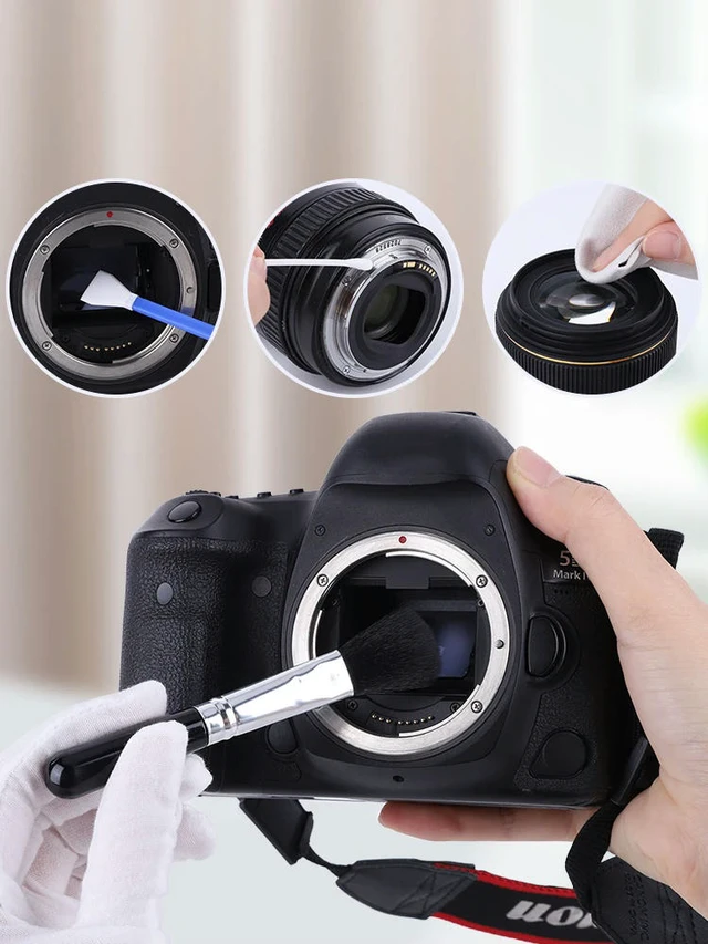 Alt view image 3 of 3 - Professional Camera Cleaning Kit Cleaning Swabs/Lens Pen/Air Blower/Cleaning Cloth for DSLR Cameras Computer and phone Lens