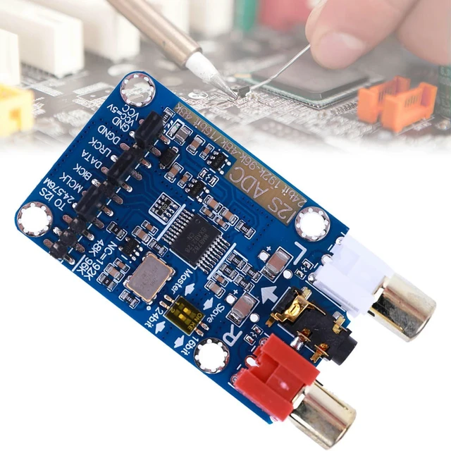 Alt view image 2 of 3 - I2S ADC Master Slave Mode Development Board WM8782S Lossless Digital Audio Decoder Support 3.5MM/RCA Input