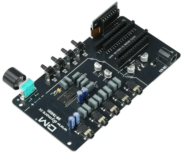 Main image of 4 Channel Stereo Audio Input Digital Audio Module DC 7-12V TDA7440 Digital Audio Controller With 1.8 Inch ST7735 Display Screen