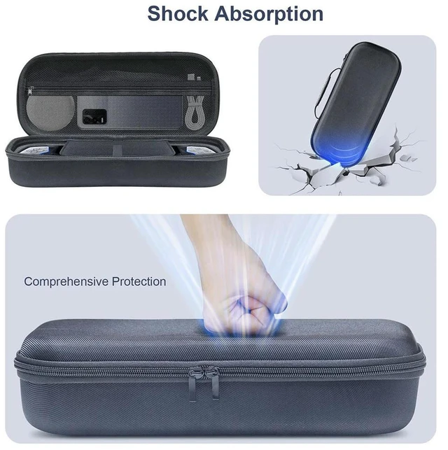 Alt view image 2 of 3 - Carrying Case Bag Shockproof Hard Shell Carry Case Travel Bag Anti-Drop with Mesh Pocket for PS5 Portal Console