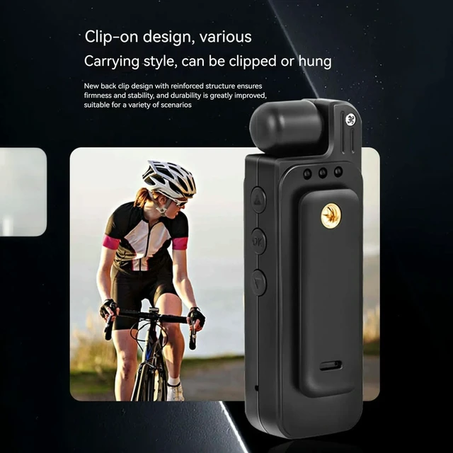 Alt view image 2 of 3 - 2K Body Camera with Audio and Video Recording Wearable Body Cam with 180 Rotating Lens for Traveling Cycling Vlogging