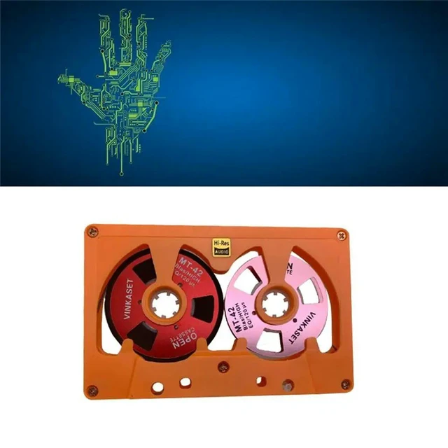 Alt view image 2 of 3 - 50 Minute Blank Tape Disk Cassette Tape Double-Sided l Small Open Disk Hollow Case Blank Cassette Tape
