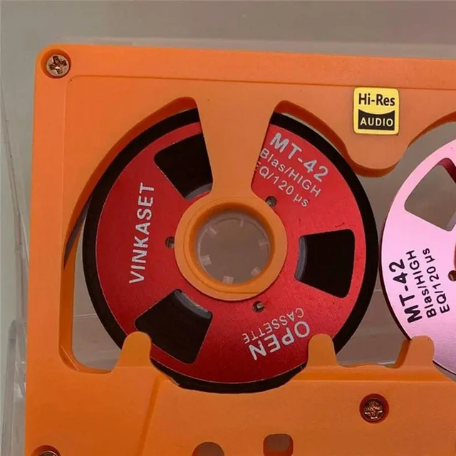 Alt view image 3 of 3 - 50 Minute Blank Tape Disk Cassette Tape Double-Sided l Small Open Disk Hollow Case Blank Cassette Tape