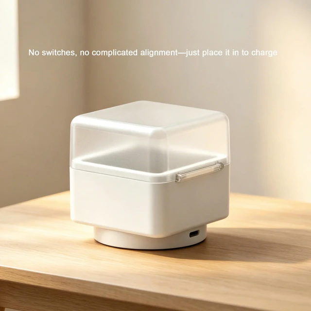 Alt view image 2 of 6 - Replacement Charging Bin Box for GAN UI Series Stylish Solution Cube Charging & Dock Practical Game Accessories