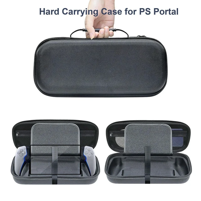 Alt view image 3 of 3 - Travel Carrying Case Shockproof Hard Shell Carry Case Anti-Drop Protective Bag with Mesh Pocket for Portal Console