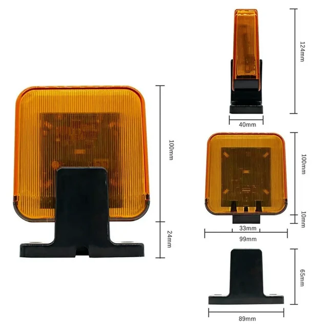 Alt view image 3 of 6 - LED Warning Lamp Universal 12V-256V Signal Alarm Light Flashing Light For Gate Security Protection