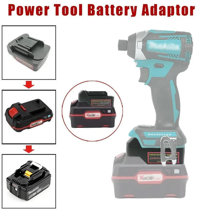 Alt view image 2 of 6 - For Parkside 20V Lithium Batteries Compatible with For Makita 18V Lithium Power Tools Drills Adapter Converter