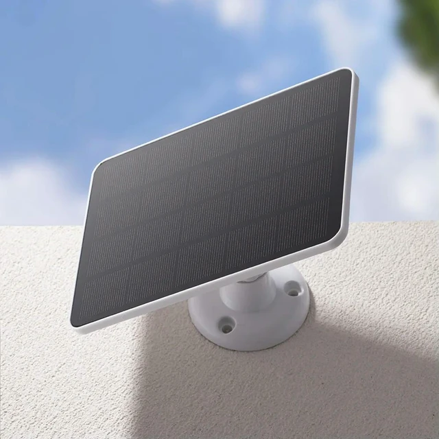 Alt view image 2 of 6 - 20W IP Camera Charger IP65 Waterproof Solar Panel 360 Rotating Wall Mount Bracket for Outdoor Camera