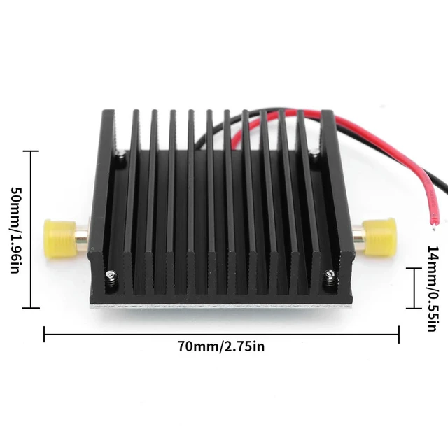 Alt view image 2 of 6 - RF Power Amplifier 1W Graphic Amplifier Module RF2126 High Power Linear Amplifier 2.4G Bluetooth-compatible with Heat Sink