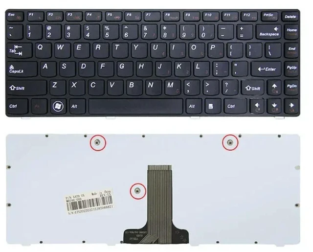Main image of Laptop Keyboard for G470 G475 V470 B470E B490 B480 V480C Z460 M495 US Layout