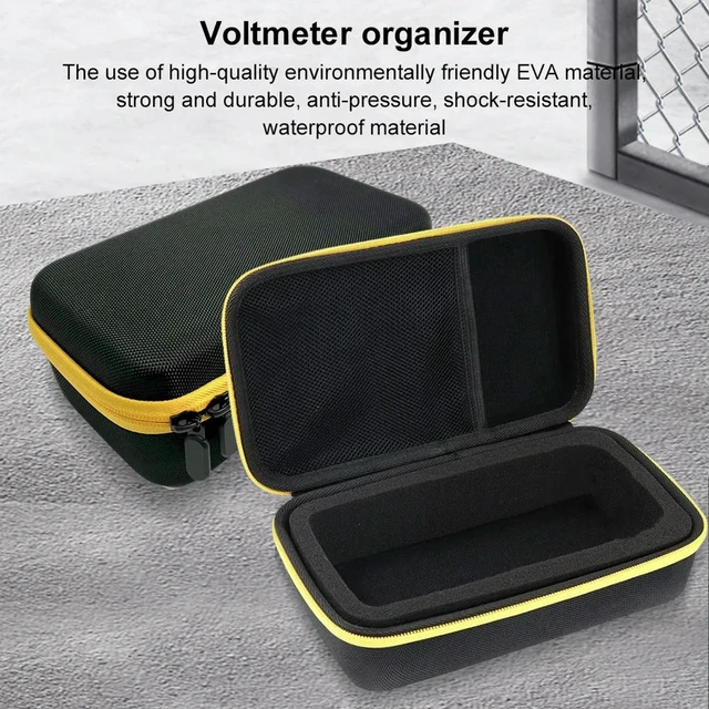 Alt view image 2 of 3 - Hard Carrying Case Bag Anti-scratch Zipper Handbag for Fluke 115/116/117 Handheld Digital Multimeter