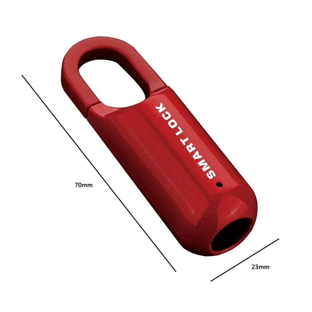 Alt view image 3 of 3 - Fingerprint Padlock USB Cabinet Dormitory Anti Theft Anti-theft Lock Multifunctional Small Keyless Lock