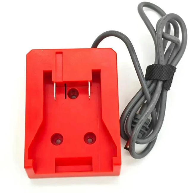 Alt view image 2 of 6 - Mini Power Adapter Lightweight and l Power Adapter for Outdoor and Emergency for Milwaukee 18V Lithium