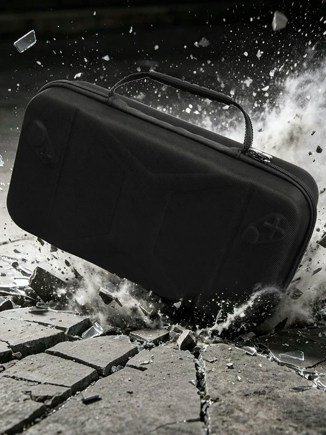Alt view image 3 of 6 - EVA Carrying Case for Claw 8 EX AI Plus Handheld Console Hard Shell Shockproof Travel Bag Black