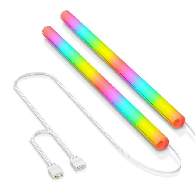 Alt view image 2 of 3 - 2 PCS Silicone Hose Pipe 5V 3PIN ARGB Tube Sleeve Water Cooling Raditor Tube Soft Tube ARGB Vest Computer Case Decoration