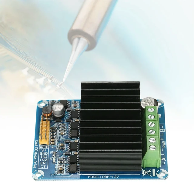 Alt view image 3 of 3 - 2 Channel Reversible PWM Speed Control Motor H Bridge DC Motor Speed Reversible Controller Driver DC 5V-12V 30A for