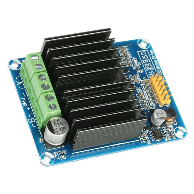 Alt view image 2 of 3 - 2 Channel Reversible PWM Speed Control Motor H Bridge DC Motor Speed Reversible Controller Driver DC 5V-12V 30A for