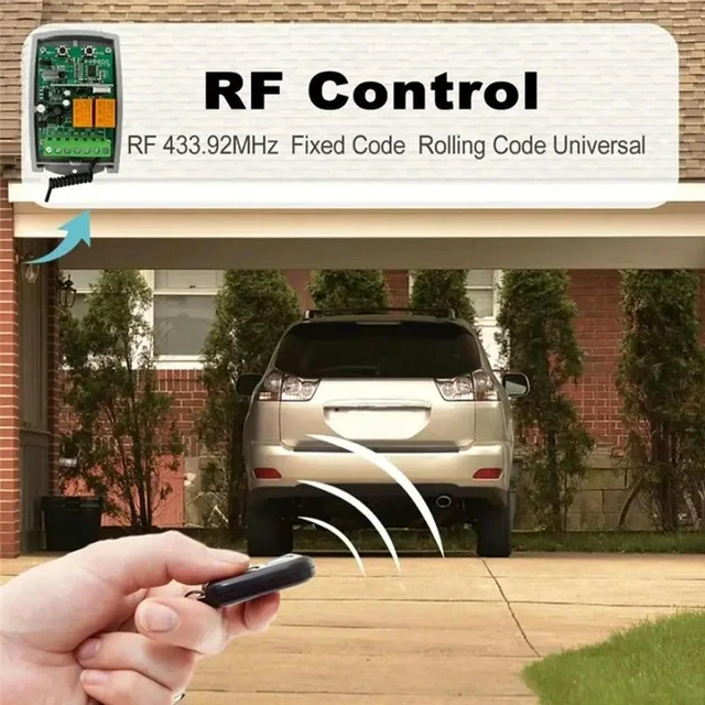Alt view image 2 of 6 - Tuya Receiver 433Mhz 7-32V 2CH Garage Door Remote Control Opener Controller Rolling Code Transmitter