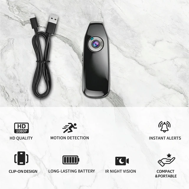 Alt view image 3 of 3 - Outdoor Action Cam 64G Infrared Night Vision Miniature Camcorder Small Digital Video Camera for Home/Outdoor
