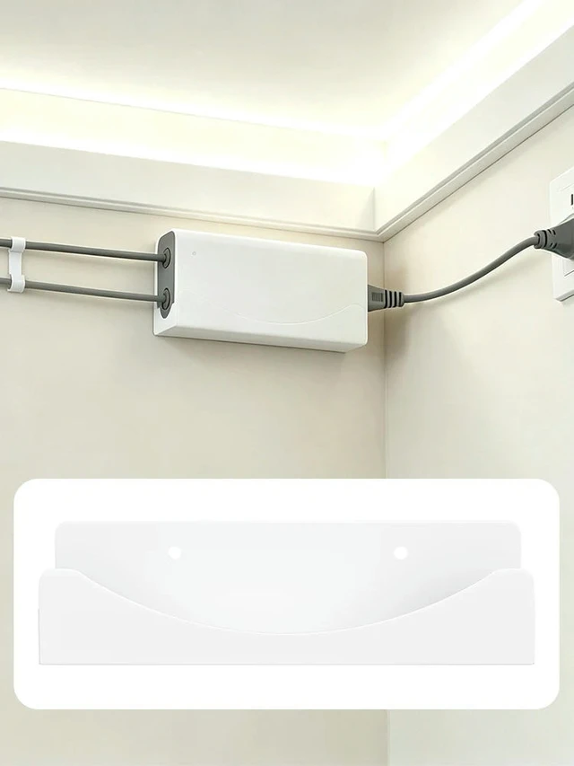 Alt view image 2 of 3 - for Starlink V5 Power Supply Wall Holder Carbon Steel Easy Install for Home Office RV Boat