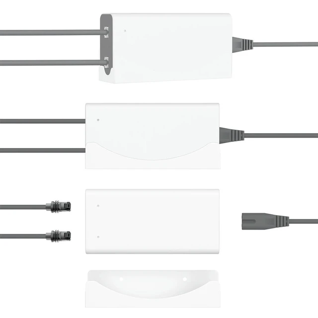 Alt view image 3 of 3 - for Starlink V5 Power Supply Wall Holder Carbon Steel Easy Install for Home Office RV Boat