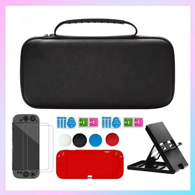 Main image of Bag For Switch 2 Accessories Kit For Switch 2 Screen Protector Silocne Case Stand Joystick Cap B