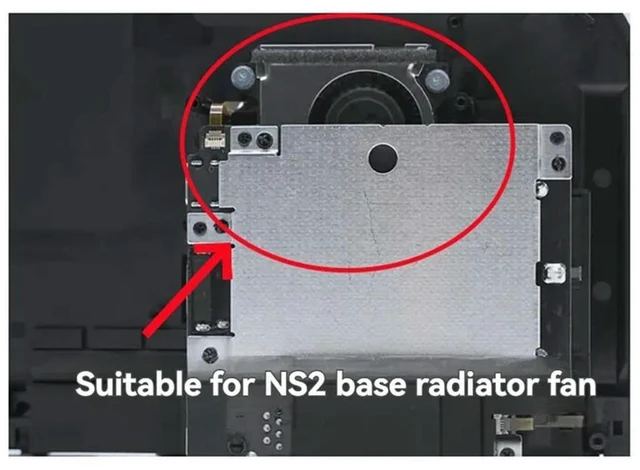 Alt view image 2 of 3 - For Switch 2 Radiator Cooling Fan Accessory For Switch 2 Game Fan Game Console Fan