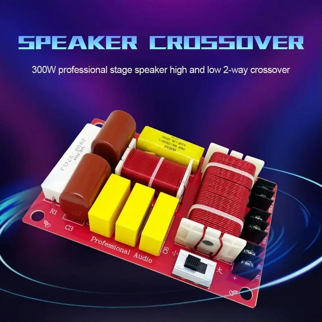 Alt view image 2 of 6 - 300W 2 Way Audio Speaker Crossover Circuit Treble Bass Filter Frequency Divider Home Loudspeaker Refit Module
