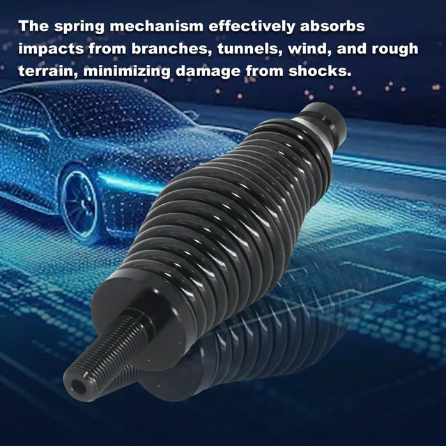 Alt view image 2 of 6 - Antenna Spring Base Carbon Steel LED Spiral Whip Light Spring Quick Release Shockproof Waterproof for Trucks Car RZR UTV ATV