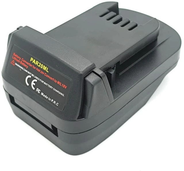 Main image of For Parkside 20V Li-ion Batteries PAR20ML Adapter Converter Compatible with For Milwaukee 18V Li-ion Power Tools