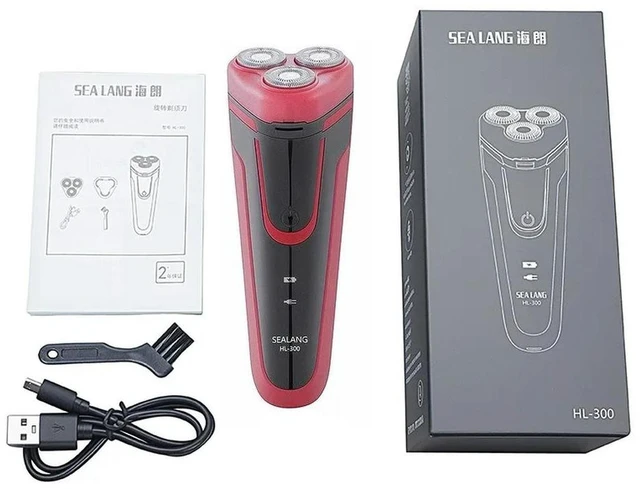 Main image of Electric Shaver Rechargeable Trimmer Removable and Washable Shaving Head for Facial Grooming Travel with Pop-up Trimmer