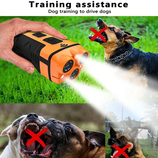 Alt view image 2 of 6 - Ultrasound Flashlight High Power Dog Ultrasound Device Dog Bark Deterrent Device for Dog Driving and Training Tool