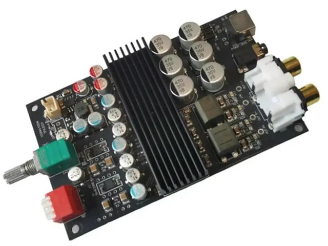 Alt view image 2 of 6 - TPA3221 12V-32V 120W+ 120W Double Channel Digital Power Amplifier Stereo Module With Integrated Preamplifier Tone Control