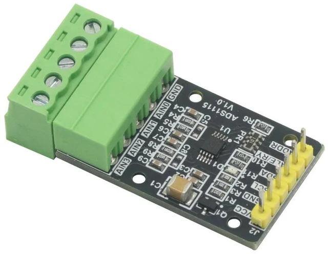 Main image of ADS1115 4-Channel 16-Bit High Precision ADC Converter Module, Programmable Gain Amplifier for Data Acquisition