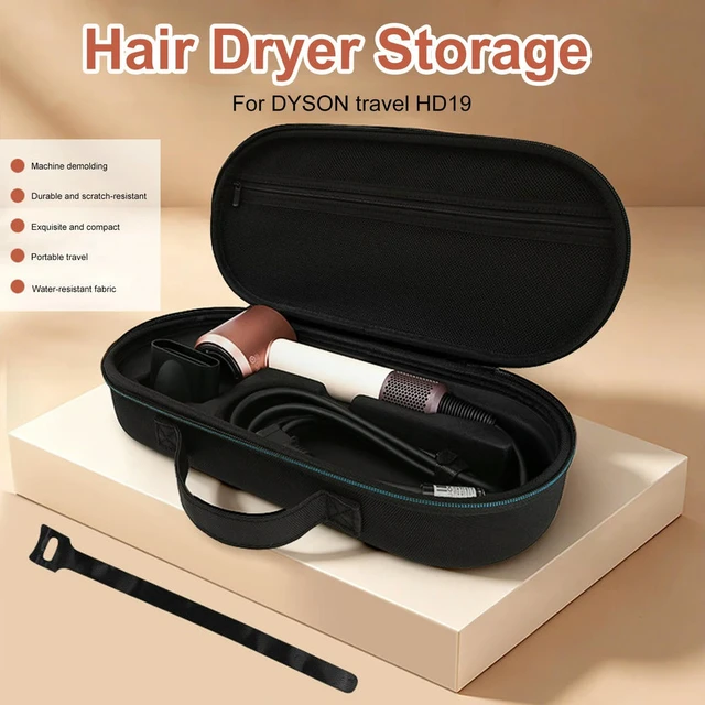 Alt view image 3 of 6 - Hard Carrying Case for Hair Dryer Travel HD19 Adults Outdoors Use EVA Protective Case with Hand Strap and Zipper