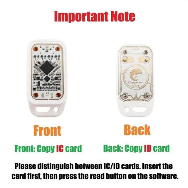 Alt view image 2 of 5 - Chameleon V3.0 RFID Chip Emulator Reader+4XUID Keychain