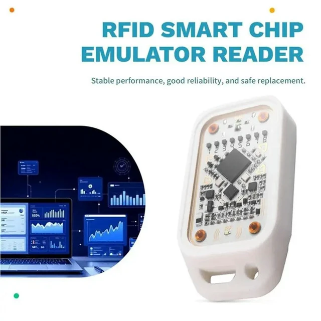 Alt view image 3 of 5 - Chameleon V3.0 RFID Chip Emulator Reader+4XUID Keychain