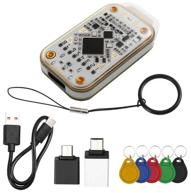 Main image of Chameleon V3.0 Read Write RFID Chip Emulator Reader+ 5XUID Keychain 125K 13.56Mhz ID IC Card Tag Copyer Cop