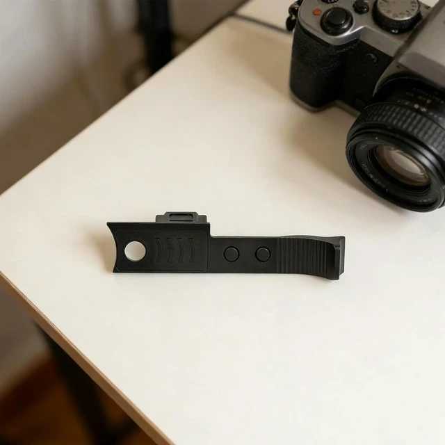 Alt view image 2 of 3 - For Leica Q3 Camera Thumb Support Grip with Protective Pad Aluminum Handgrip Wear Resist for Stable and Safe Hand Hold