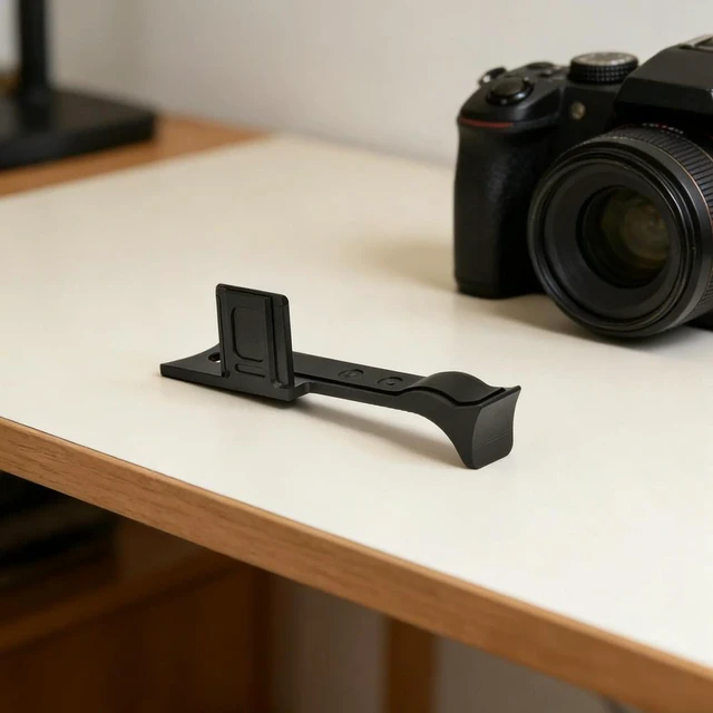 Alt view image 3 of 3 - For Leica Q3 Camera Thumb Support Grip with Protective Pad Aluminum Handgrip Wear Resist for Stable and Safe Hand Hold