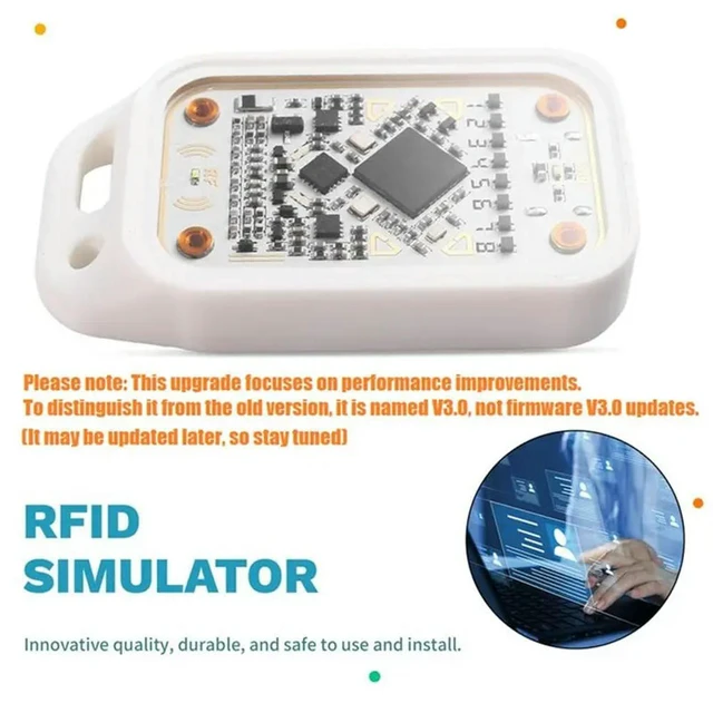 Alt view image 2 of 3 - Chameleon V3.0 RFID Chip Emulator Reader+5XUID Keychain
