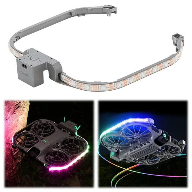 Alt view image 3 of 3 - For Neo2 Colorful Night Flight Indicator Type-C Rechangable Rechargeable Luminous Lamp Belt Navigation Light for Daily Use