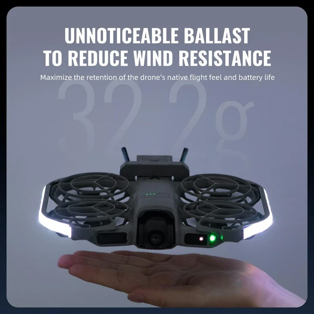 Alt view image 2 of 3 - For Neo2 Colorful Night Flight Indicator Type-C Rechangable Rechargeable Luminous Lamp Belt Navigation Light for Daily Use