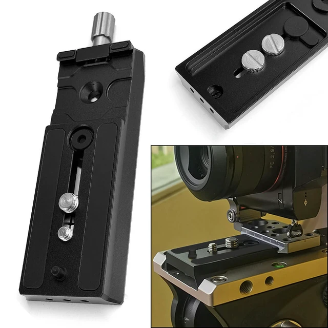 Alt view image 2 of 3 - For for Manfrotto-Type Quick Release Plate with Arca-Type Clamp Sliding Quick Release Plate For for Manfrotto 11cm