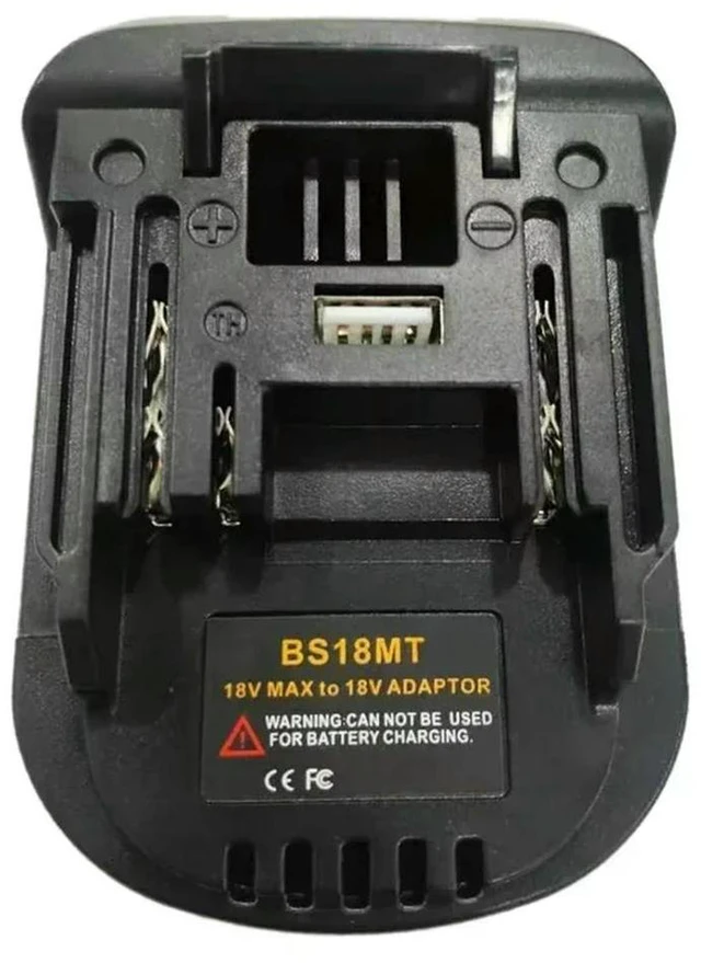 Main image of BS18MT Adapter Converter for Bosch 18V Li-ion Batteries Compatible with For Makita 18V Lithium Power Tools Drill