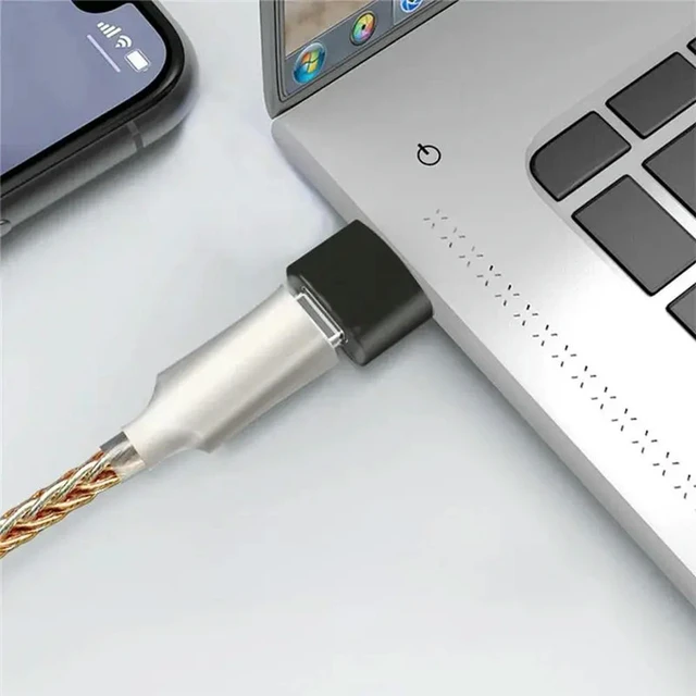 Alt view image 2 of 3 - ES9318 Headphone Amplifier Cable DAC Amp Hifi USB To 3.5Mm Adapter 32Bit/384Khz DSD256 180Mw Output CNC l Housing