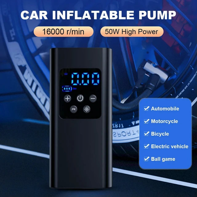 Alt view image 3 of 6 - Car Air Pump 150PSI Tyre Inflator with LED Light Digital Inflator Inflatable Pump for Motorcycle Bicycle Boat Car Tire