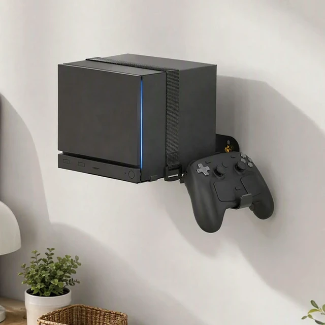 Alt view image 2 of 6 - Wall Holder Bracket for Steam Machine Console Controller Steel Mount Stand Space Saving GP-830