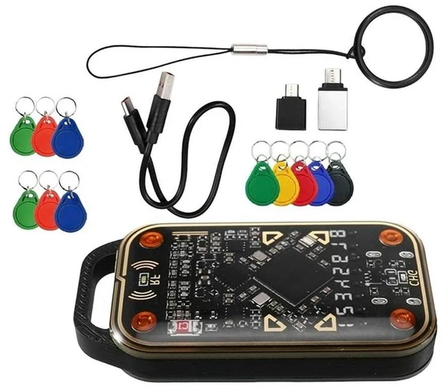 Main image of Chameleon Ultra V3.0 RFID Card Emulator Reader 125Khz 13.56Mhz ID IC Card Tag Copyer +6PCS UID/CUID Keychain