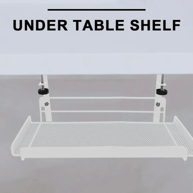 Alt view image 2 of 3 - Desk Cable Organizer Heavy Duty Under Table Cable Management Rack Adjustable Thickness Wire Management Tray for Home Office